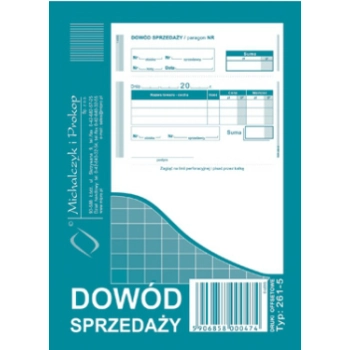 Dowód sprzedaży - Paragon A6 261-5